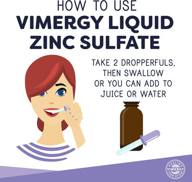 Vimergy Organic Liquid Zinc, 57 Servings Alcohol Free Zinc Sulfate Supports Immune Health & Metabolism Antioxidant Gluten-Free, Non-GMO, Kosher, Vegan & Paleo Friendly (115 ml)