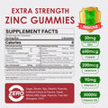Zinc Gummies 30Mg, High Absorption Fermented Zinc Supplements + Copper, Selenium, Vitamin C & D, Black Elderberry, Zinc Complex For Daily Immune Support, Powerful Antioxidant, Vegan, Sugar 2 Pack