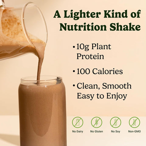 Vitahustle One Superfood Lean Protein â€“ All-In-One Nutrition Shake With Glp-1 Support 10G Plant Protein Ashwagandha Multivitamins & Postbiotics â€“ Chocolate Brownies 15 Servings