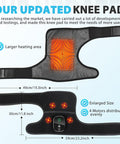 Flaremore Cordless Heated Knee Massager For Pain Relief Fsa Eligible Hsa 2026 Upgrade 4-Motor Full-Coverage Vibration & Heat Xl Heating Knee Brace For Targeted Pain Relief In Knee Shoulder & Elbow 5 Heat Levels & 5 Massage Modes