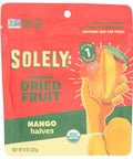 SOLELY Organic Dried Mango Halves, Large (Pack of 1) | One Ingredient | Vegan | Non-GMO | No Added Sugar