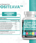 Clean Nutraceuticals St Johns Wort 10000Mg Rhodiola Rosea 20000Mg Holy Basil 3000Mg Ashwagandha 6000Mg - Mood Support For Women