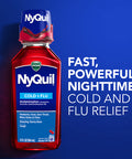 Vicks NyQuil Cough Nighttime Relief, 8 Fl Oz, Cherry Flavor - Relieves Sore Throat, Runny Nose, Cough