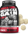 Bully Max 2-in-1 Muscle Builder Chewable Tablets for Puppies & Adult Dogs for All Breeds & Ages 60 Tabs