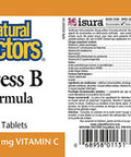 Natural Factors Stress B Formula Plus 1000mg of Vitamin C Support for Energy Normal Nerve Function 90 Tablets