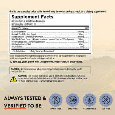 Mt Angel Vitamins D Tox 60 Capsules