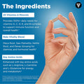 Vital Vitamins Men'S Multivitamin Complex - Made With Essential Amino Acids & Maca Root - With Vitamin A, C, E, B6, B12, D3 & Male Performance Blend - Daily Mens Multivitamin - 60 Capsules