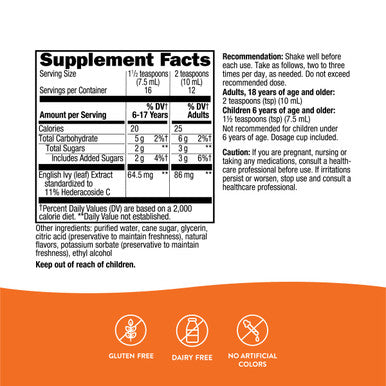 Nature'S Way Bronchial Soothe Syrup With Ivy Leaf Extract, Alcohol-Free, Non-Drowsy, 4 Fl. Oz.
