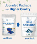 Micro Ingredients Organic Blue Spirulina Powder (Phycocyanin Extract) 60 Servings - No Fishy Smell 100% Vegan Protein from Blue-Green Algae Natural Luminous Food Coloring for Smoothies Baking Drinks & Cooking