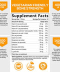 Calcium Supplement - 3X Calcium Plus Vitamin D3 & Magnesium for Bone Health & Immune Support - Nature's Vitamins C & D Supplement, Gluten Free Calcium Bone Strength Tablets 120 Count