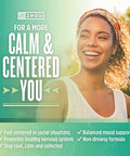 Zhou Calm Now Soothing Support with B Vitamins, Ashwagandha, Magnesium & Zinc, Relax, Focus & Positive Mind, Supports Serotonin Increase, Non-GMO, Vegan, Gluten-Free, 30 Servings - 60 VegCaps