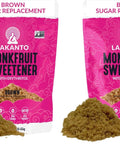 Lakanto Brown Monk Fruit Sweetener With Erythritol, Brown Sugar Substitute Sweetener For Baking, Coffee, Oatmeal & More, Keto, Friendly, Low Calorie, Low Carb, Vegan, Gluten Free, Non GMO, 1 Lb