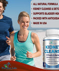 YUMMYVITE Herbal Kidney Cleanse With Cranberry Extract, Astralagus - 21 Fruits & Herbs - Detox & Cleanse Urinary Tract & Bladder Health, Kidney Support, 60 Vegan Capsules