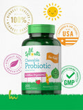 Carlyle Chewable Probiotics for Kids 200 Tablets 6 Billion CFUs Natural Raspberry Flavor | Non-GMO, Gluten Free Probiotics for Children