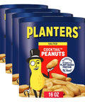 PLANTERS Lightly Salted Peanuts, Plant Based Protein Snacks, 16 Oz (1 Ct)