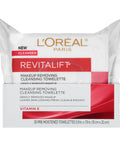 L'Oreal Paris Revitalift Makeup Removing Wipes With Vitamin E Face Cleansing Towelettes 30 Count