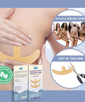 Breast Augmentation Post Surgery Supplies- Silicone Scar Sheets For Breast Surgical Scars-Breast Reduction Recovery Supplies After Surgery Needs- Comfortable Under Post Op Bra