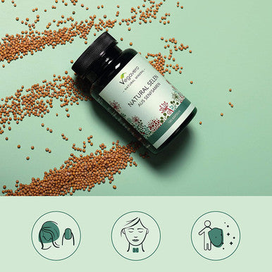 Selenium 100mcg VegaveroÃƒâ€šÃ‚Â® | 100% Natural from Mustard Seeds | Yeast-Free | 180 Vegan Capsules