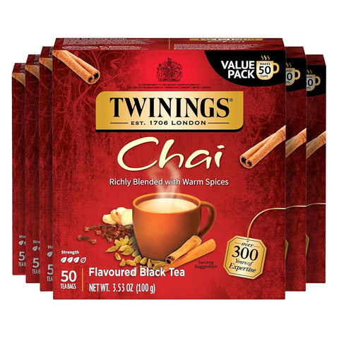 Twinings Lemon & Ginger, Caffeine-Free Herbal Tea Bags, 100 CT Box (1 Pack) | Spicy & Tangy, Ginger, Lemon Peel, Lemongrass, Blackberry Leaves, Soothe Digestion, 100 Foil Lined Individually Wrapped Bags