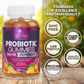 Nature'S Nutrition Probiotic Gummies for Digestive Health Daily Probiotics for Women & Men 5 Billion CFUs Nature's Pro Biotics Gummy for Immune Support Digestive Nutritional Supplements Orange Flavor - 120 Gummies