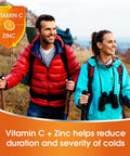 Redoxon Double Action Vitamin C 100mg and Zinc 10mg, 4 x 15 Count