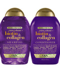 Ogx Thick & Full + Biotin & Collagen Extra Strength Volumizing Shampoo & Conditioner With Vitamin B7 & Hydrolyzed Wheat Protein For Fine Hair. Sulfate- Surfactants For Fuller Hair 13 Fl Oz