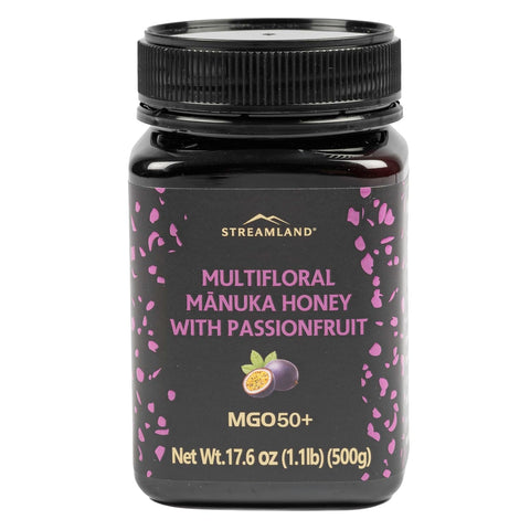 Streamland Multifloral MÃƒâ€žÃ‚Ânuka Honey with Gold Kiwifruit Pure New Zealand Honey, Tangy-Sweet Flavor, Premium Quality (MGO 50+ 8.8 oz)
