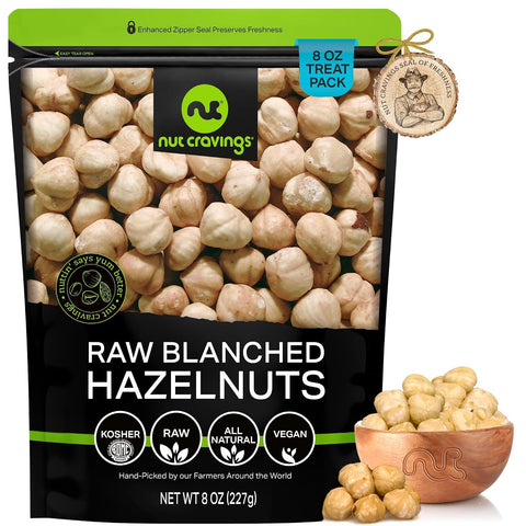 NUT CRAVINGS - Roasted & Salted Macadamia Nuts - No Shell, (16oz - 1 LB) Packed Fresh in Resealable Bag - Healthy Protein Food Snack, Food Assortments Hazelnut