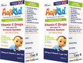 2 Pack ActiKid Vitamin C Drops 100mg per 1ml - 15ml for Infants and Children | Vegan | Sugar Free | Preservative Free | No Allergens | Baby | Vitamin C Supplement | Immune System Booster