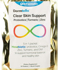 Drformulas Dermtella Clear Skin Support Packs Pills With Zinc, Probiotics & Dim Supplements For Women, Teens & Men With Nexabiotic Probiotics, Turmeric, Fish Oil, 1 Month Supply