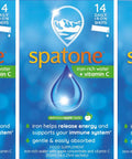 Spatone Natural Liquid Iron Supplement Apple Flavour With Vitamin C 14 Sachets 3 Pack