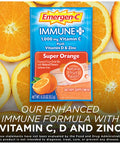 Emergen-C Immune+ Drink Mix with 1000 mg Vitamin C Plus Vitamin D and Zinc Super Orange