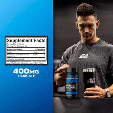 Muscletech Nitric Oxide Supplements for Men and Women Muscle Builder (30 Capsules) Nitric Oxide Booster Supplement Supports Muscle Gain and Performance 400mg Peak ATP for Enhanced Strength