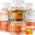 N1N Premium Turmeric Curcumin Gummies with Ginger Max Strength Natural Turmeric Gummies for Adults to Support Joint Pain Relief Brain Function Gluten Free 60 Gummies