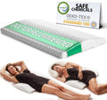 Comfilife Lumbar Support Pillow For Sleeping Memory Foam Pillow For Back Pain Relief - Side Back And Stomach Sleepers- Triangle Wedge Pillow - Bed Rest Pillow - Medium-Soft (White Standard)