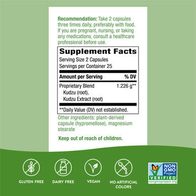 Nature'S Way Herbal Kudzu Root, 1,226 Mg Per Serving, 50 Capsules