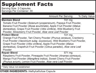 Instantfood Fast s, Over 15 s Equivalent All-In-One, Vegan Daily Vitamins, Food Nutrients Berries, Antioxidant Polyphenols & Bioflavonoid Multivitamin Capsules, Codeage, Non-GMO, 90 ct