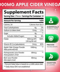 Built Nature Apple Cider Vinegar Gummies 1000Mg - Vitamin B12, Beetroot, Pomegranate, Natural Digestion, Detox, Weight Management & Immune Health - Raw Acv With The Mother, Vegan, Non-Gmo, Gluten-Free, 60 Gummies