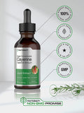 Cayenne Pepper Liquid Extract 2 fl oz Low Alcohol Supplement Vegetarian Non-GMO Gluten Free by Horbaach
