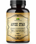HERBALICIOUS Star Anise Dietary Supplement 100 Capsules Anise Extract For Men And Women Natural 1000Mg Powerful Formula With No Fillers, Preservatives Immune Strength, Rich In Antioxidants