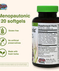 Herbs Etc. Menopautonic Softgels - Essential Supplement For Women - Hormonal Transition Support Supplement - Menopausal Support With Dong Quai & Motherwort - 120 Softgels (120 Servings)