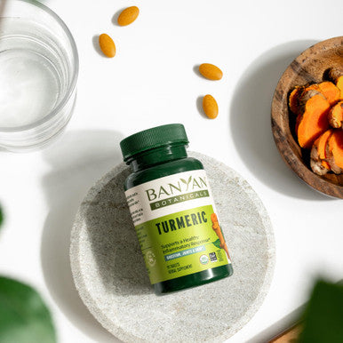 Banyan Botanicals Turmeric Tablets Organic Turmeric Supplement (Curcuma Longa) For Supporting Healthy Skin, Comfortable Joints & Overall Health* 90 Tablets Non-Gmo Sustainably Sourced Vegan