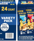 PLANTERS Variety Pack, Salted Cashews, Salted Peanuts & Honey Roasted Peanuts, On-the-Go Nut Snacks, Individually Packed Snacks, Mixed Nuts, Kosher, (36 Count)