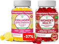 Lunakai Collagen And WomenS Multivitamin Gummies Bundle NonGmo Anti Aging Supplements With Biotin Zinc Vitamin C And E 100% Daily Value Of 16 Essential Vitamins And Minerals 30 Days Supply