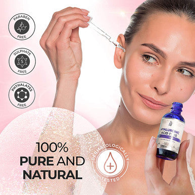 InstaSkincare Healthy Skin Bundle Hyaluronic Acid Serum for Face 2Oz Collagen Peptides Powder for Women 1Lb