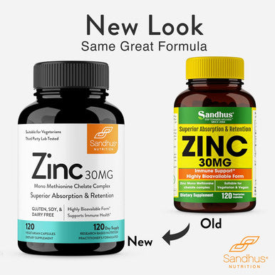 Sandhu'S Zinc 30Mg 120 Count Supplement4 Months SupplyMade In The Usa Immune & Antioxidant Support High Potency & Superior Absorption Capsules