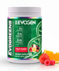 Evogen Evogreens - Super Greens Powder | Promotes Recovery Wellness & Immune Health | Greens Superfood Powder with Spirulina Probiotics Pomanox Pomegranate Extract | Fruit Punch | 30 Servings