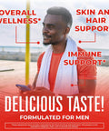 Maryruth Organics Mens Multivitamins Gummies | Vegan Mens Vitamins | Mens Daily Multivitamins for Immune Support | Non-GMO & Gluten Vitamins for Men | 0g Sugar Per Serving | 60 Count