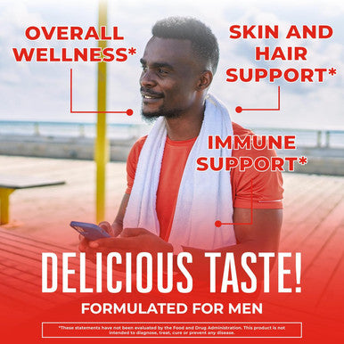 Maryruth Organics Mens Multivitamins Gummies | Vegan Mens Vitamins | Mens Daily Multivitamins for Immune Support | Non-GMO & Gluten Vitamins for Men | 0g Sugar Per Serving | 60 Count
