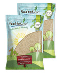 Food to Live - Hulled Sesame Seeds, 4 Pounds Whole Raw White Sesame Seeds, Kosher and Vegan, Unroasted, Bulk Sesame. High in Magnesium, Iron, and Calcium.